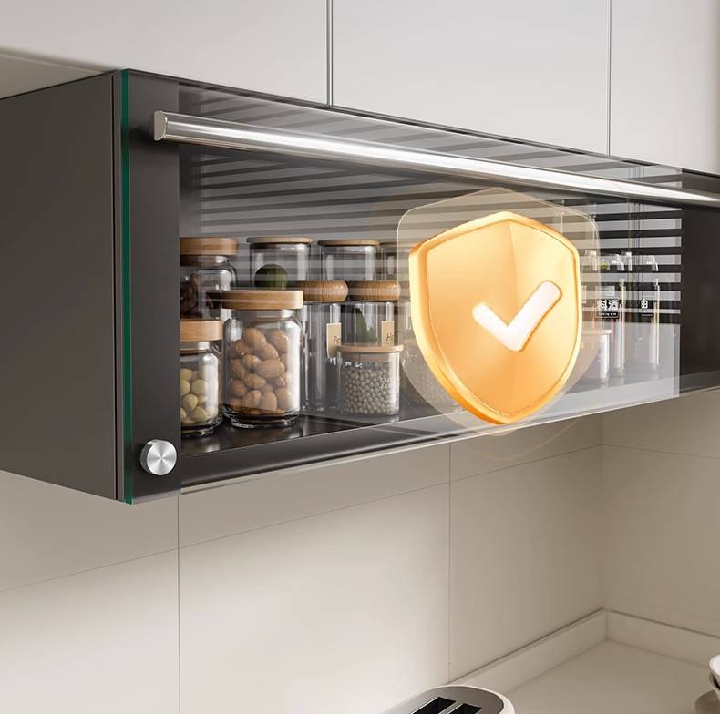 Étagère Murale Flottante en Verre & Acier – Rangement Cuisine Design