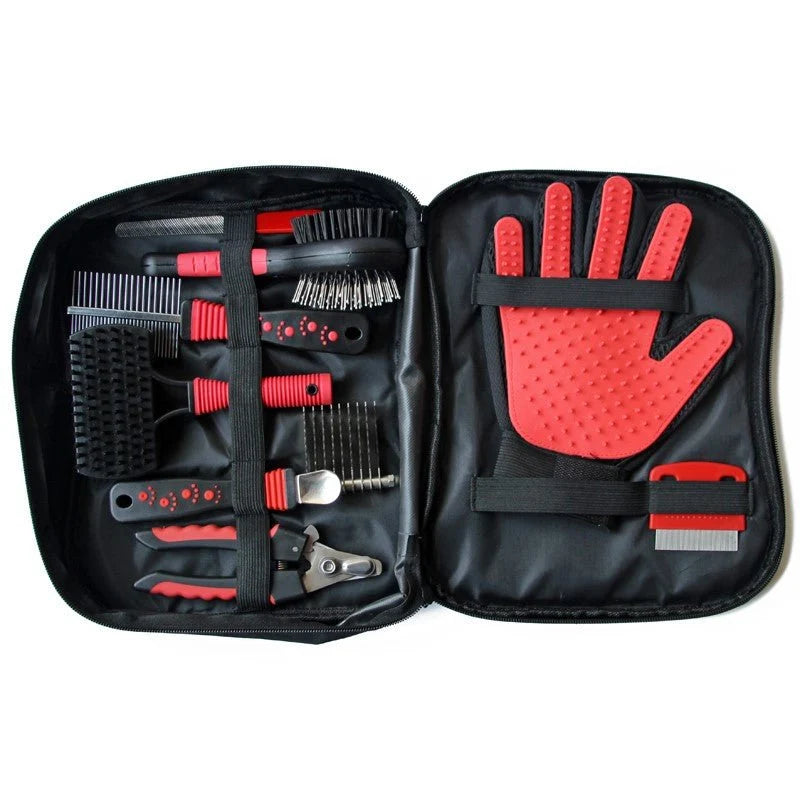 Kit de Toilettage Luxe 8-en-1 pour Animaux